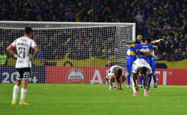 Buenos Aires, Argentina.- In the photos taken on June 6, 2023, during the match between Boca Juniors and Colo-Colo for matchday 5 of Group F played at the Bombonera stadium. Boca, qualified for the round of 16 of the 2023 Copa Libertadores by defeating Colo Colo 1-0, with a goal from Marcelo Weigandt (55).