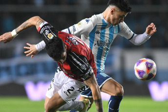 Buenos Aires, Argentina.- In the photos taken on July 24, 2023, during the match between Racing and Central Córdoba for matchday 26 of the Argentine Professional League at the President Perón Stadium (Cilindro de Avellaneda). Racing beat Central Córdoba 3-1 at home. For Racing, the goals were scored by Juan Nardoni (at 40 minutes), Agustín Ojeda (at 46 minutes) and Nicolás Oroz (at 57 minutes). For Central Córdoba the goal was scored by Enzo Kalinski (at 66 minutes).