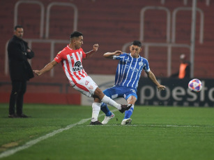 Mendoza, Argentina.- In the photos taken on July 30, 2023, during the match between Instituto de Córdoba and Godoy Cruz in the match valid for the 27th. date that marked the end of the Professional Football League, at the Malvinas Argentinas stadium. Godoy Cruz de Mendoza thrashed Instituto 4-2. Godoy Cruz will debut in zone B of the Professional League Cup against Defensa y Justicia, in Florencio Varela, while Instituto will visit Arsenal in zone A.