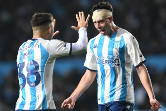 Buenos Aires, Argentina.- In the photos taken on July 24, 2023, during the match between Racing and Central Córdoba for matchday 26 of the Argentine Professional League at the President Perón Stadium (Cilindro de Avellaneda). Racing beat Central Córdoba 3-1 at home. For Racing, the goals were scored by Juan Nardoni (at 40 minutes), Agustín Ojeda (at 46 minutes) and Nicolás Oroz (at 57 minutes). For Central Córdoba the goal was scored by Enzo Kalinski (at 66 minutes).