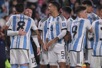 Buenos Aires - In the photo taken on September 7, 2023, with Lionel Messi's goal from a free kick, Argentina beats Ecuador 1-0. Argentina, the world champion led by its captain Lionel Messi, begins tonight its road to defend its title in the 2026 World Cup in the United States, Mexico and Canada, when it hosts Ecuador at the Monumental stadium.