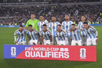 Buenos Aires, Argentina - In the photo taken on September 7, 2023, Argentina, the world champion led by its captain Lionel Messi, begins tonight its path to defend its title at the 2026 World Cup in the United States, Mexico and Canada, when it hosts Ecuador at the Monumental stadium.