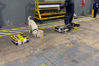 Buenos Aires, Argentina.- In the photos taken on September 29, 2023, Argentine Customs created a new registry for those who want to import or export fentanyl, within the framework of new controls implemented to prevent this substance from reaching the hands of narcocriminal organizations, reported sources from that organization.