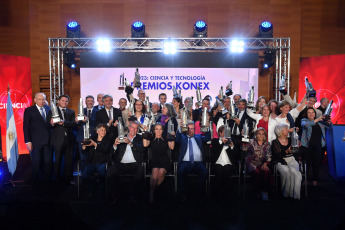 Buenos Aires, Argentina.- In the photos taken on October 31, 2023, during the Culminatory Ceremony of the 44th Konex Awards at the Cultural Center of Science - C3 in the City of Buenos Aires. Scientists who stood out during the last decade were awarded the Konex 2023 Awards in the fifth award for Science and Technology