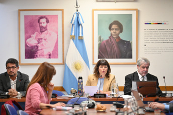Buenos Aires, Argentina.- In the photos taken on November 28, 2023, during the Impeachment Commission to issue an opinion in the Court case. The Frente de Todos bloc of the Chamber of Deputies obtained majority opinions in the impeachment commission to advance the process of the four judges of the Supreme Court of Justice, whom they accuse "of poor performance of their duties" in the cases for the repeal of the law of the Judicial Council, the co-participation rulings and the 2x1 law in favor of repressors, and the management of the social work of the Judiciary.