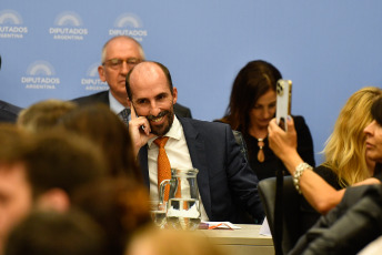 Buenos Aires.- In the photo taken on January 9, 2024, the Deputy Chief of Staff of the Nation. The plenary of committees of the Chamber of Deputies will debate the omnibus bill "Bases and Starting Points of the Freedom of Argentines" began at 14.30 and will be attended by officials of the Executive.