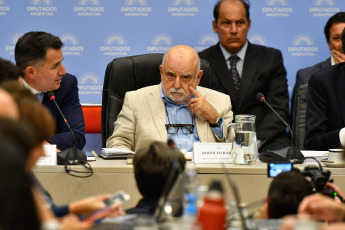 Buenos Aires.- In the photo taken on January 9, 2024, the Treasury Procurator, Rodolfo Barra. The plenary of committees of the Chamber of Deputies will debate the omnibus bill "Bases and Starting Points of the Freedom of Argentines" began at 14.30 and will be attended by officials of the Executive.