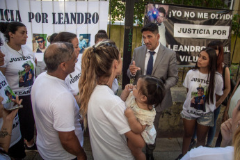 Mar del Plata, Argentina.- In the photos taken on January 30, 2024, the mother of a motorcyclist murdered after a traffic argument, in 2021 in the Buenos Aires city of Mar del Plata, testified this Monday, at the beginning of the trial for the crime. Jorge Mattar has been detained since July 2021 for the murder of Leandro Yamil Vilugron.