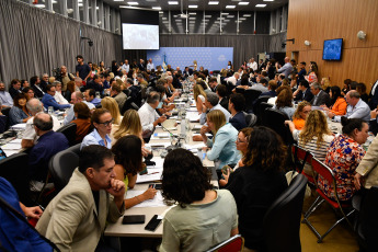 Buenos Aires.- In the photo taken on January 9, 2024, the plenary of committees of the Chamber of Deputies will debate the omnibus bill "Bases and Starting Points of the Freedom of Argentines" began at 14.30 and will be attended by officials of the Executive.