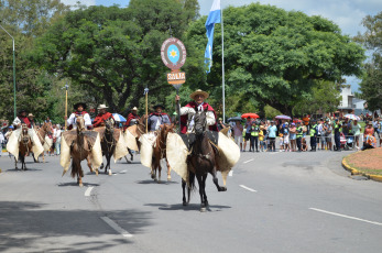 Salta, Argentina.- In the photos taken on February 20, 2024, the governor of Salta, Gustavo Sáenz, accompanied by Vice President Victoria Villarruel; The Minister of the Interior, Guillermo Francos, and other provincial leaders, led the official events for the 211th anniversary of the Battle of Salta. The events included a military parade and the traditional festive ride of gauchos on horseback.