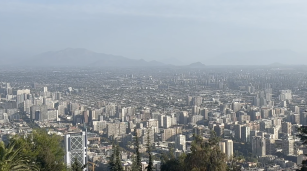 Vista panorámica de Santiago de Chile